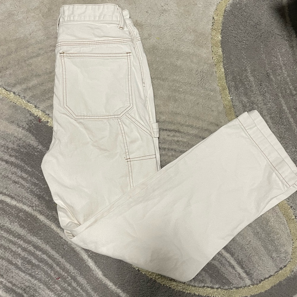 S.O.N.G. Carpenter 90s Boyfriend Jeans – Cream Utility Pants 5/27